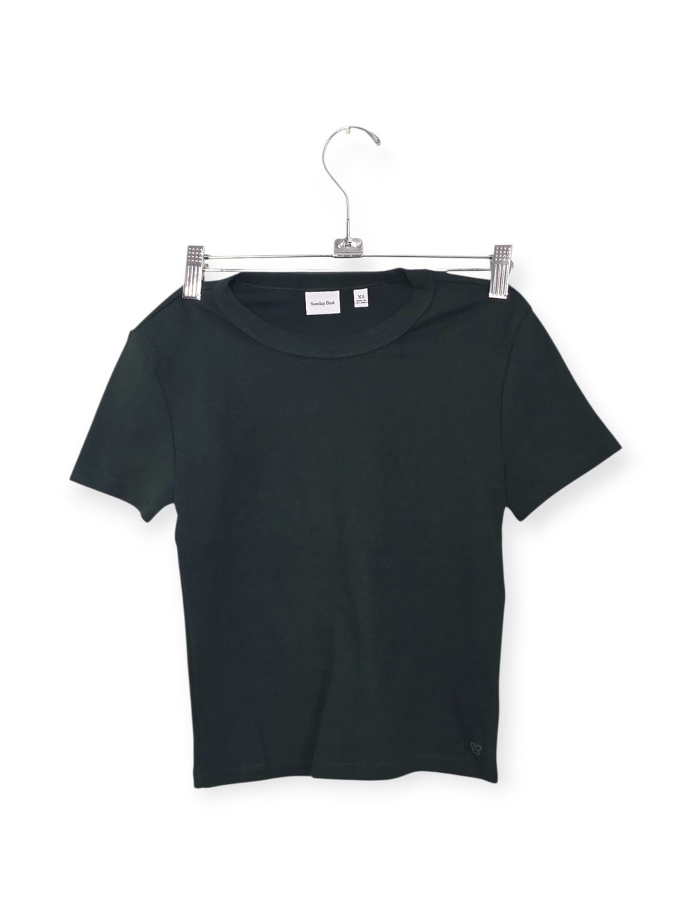 Women's NWOT Aritzia Sunday Best Black everyday short sleeve top, size XS